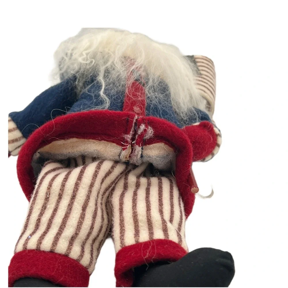 Primitive Americana Patriotic Santa Doll 16